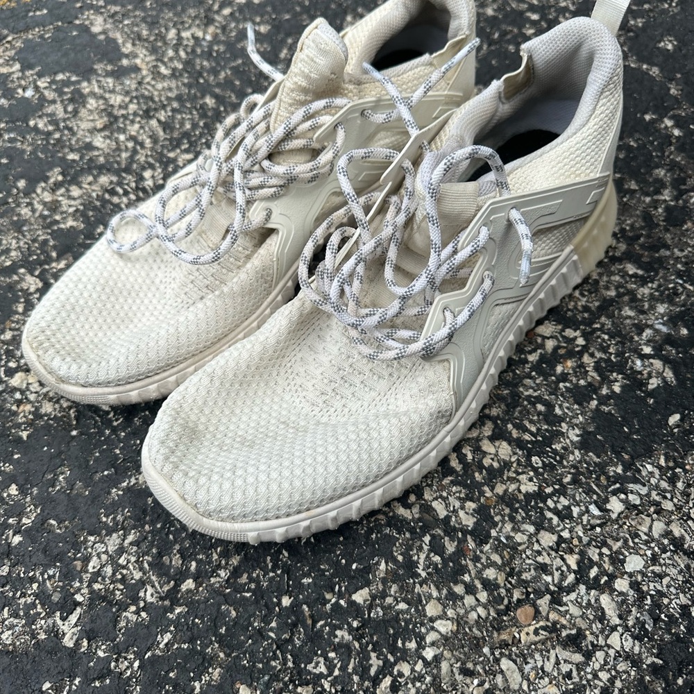 Men's Cream Athletic Shoes